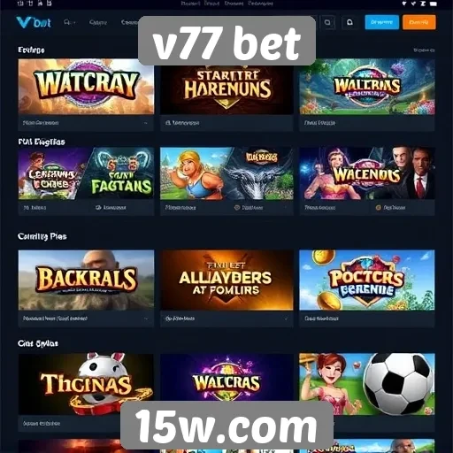 opções de jogos disponíveis no v77 bet